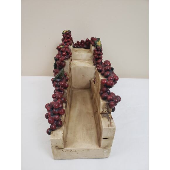 Touch of Class Vineyard Grape Harvest Candleholders Decor Centerpiece RARE - Picture 4 of 10